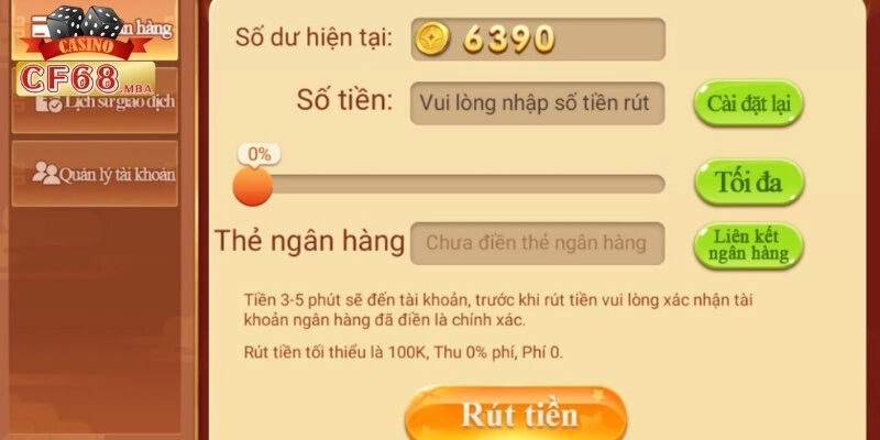Rút Tiền CF68 - Chia Sẻ Quy Trình Chuẩn Cho Người Mới